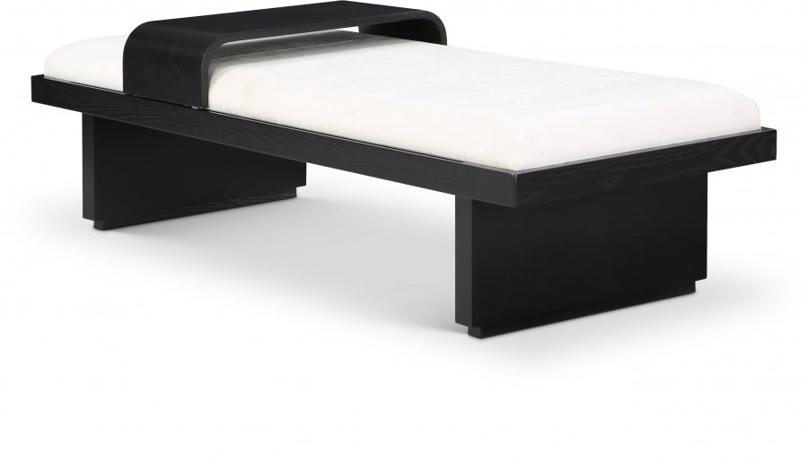 Arlington Chenille Fabric Upholstered Bench