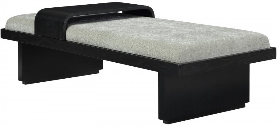 Arlington Chenille Fabric Upholstered Bench - Image 3