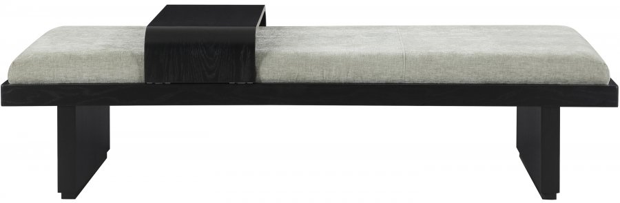 Arlington Chenille Fabric Upholstered Bench - Image 4
