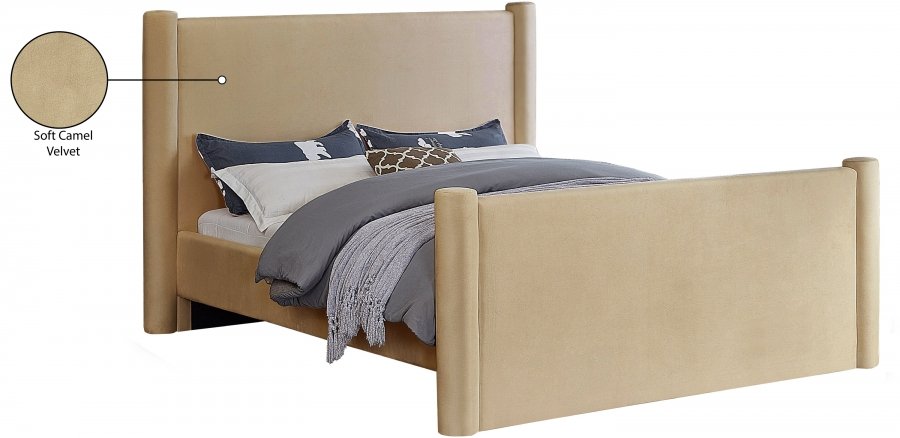 Elias Velvet Upholstered Bed - Image 10