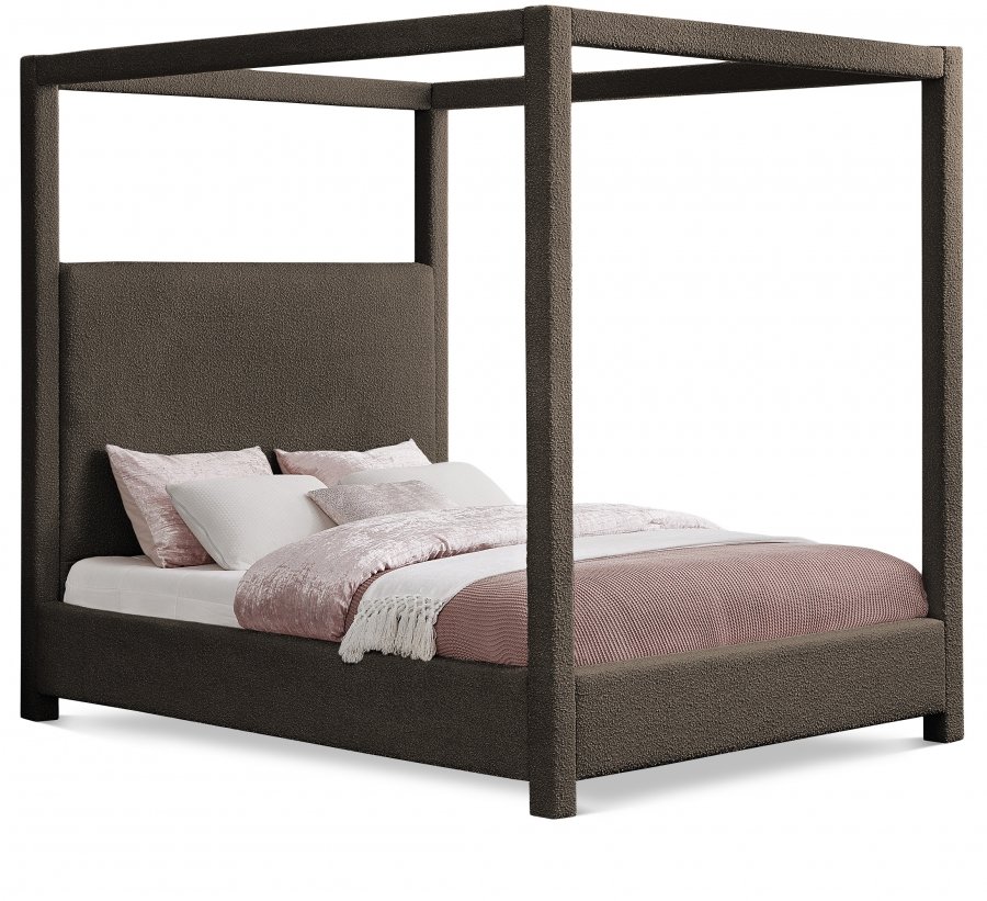 Eden Boucle Fabric Upholstered Bed