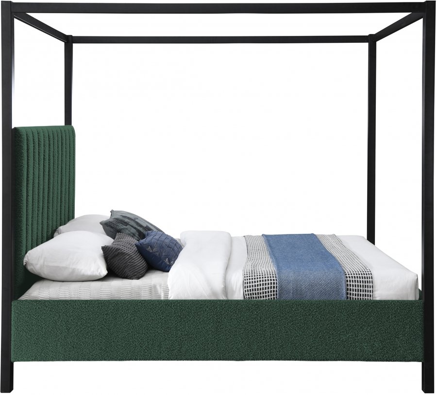Kelly Boucle Fabric Upholstered Bed - Image 4