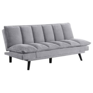 LAREDO UPHOLSTERED TUFTED CONVERTIBLE SOFA BED GREY