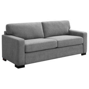 SIMPSON UPHOLSTERED SOFA SLEEPER WITH QUEEN MATTRESS GREY