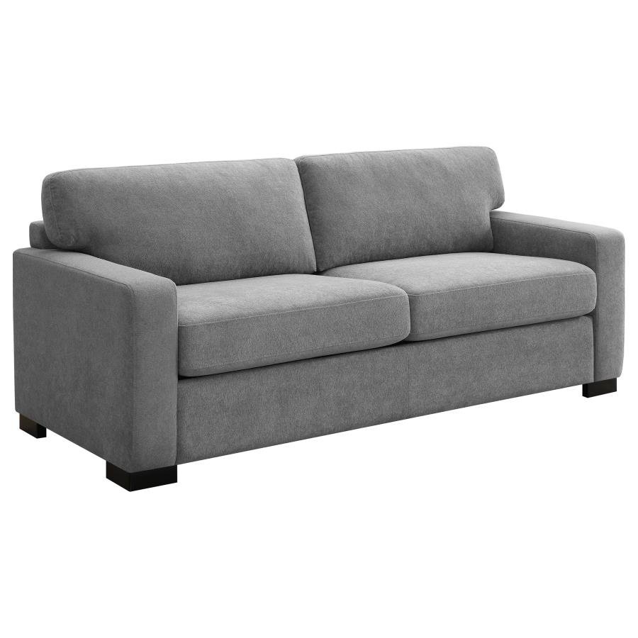 SIMPSON UPHOLSTERED SOFA SLEEPER WITH QUEEN MATTRESS GREY