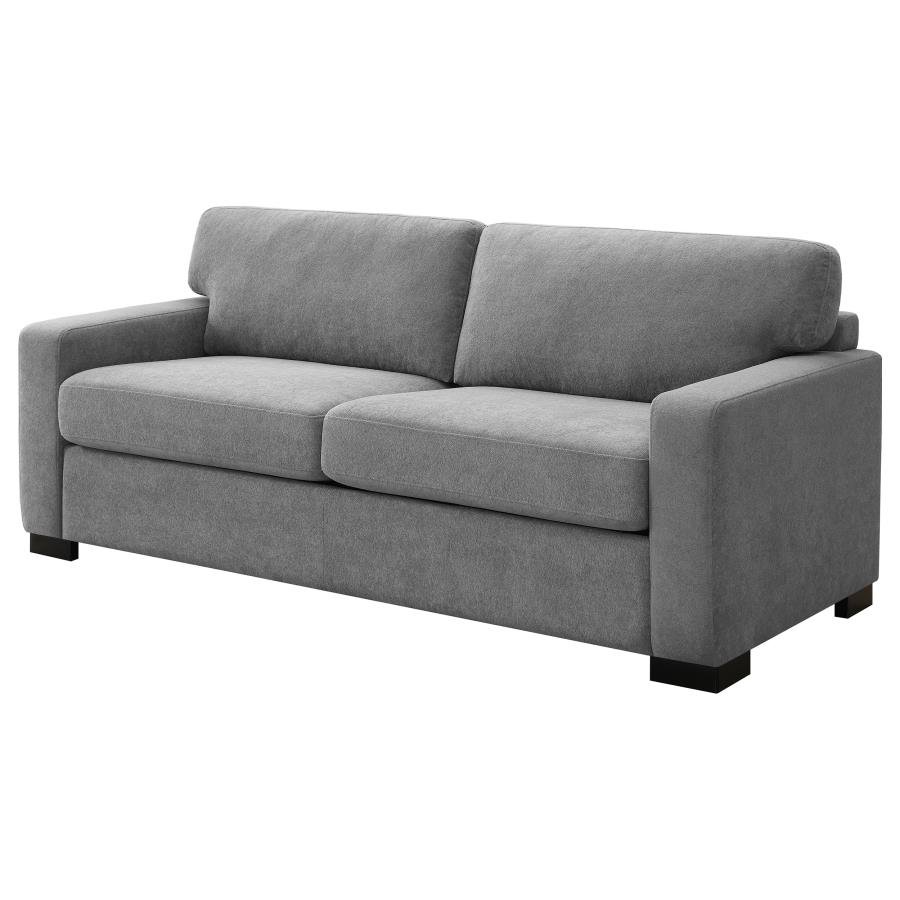 SIMPSON UPHOLSTERED SOFA SLEEPER WITH QUEEN MATTRESS GREY - Image 6