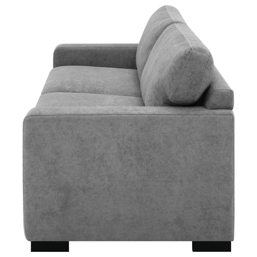 SIMPSON UPHOLSTERED SOFA SLEEPER WITH QUEEN MATTRESS GREY - Image 7