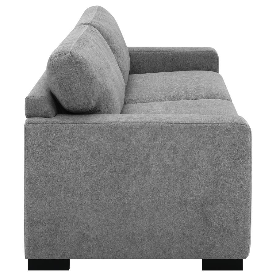 SIMPSON UPHOLSTERED SOFA SLEEPER WITH QUEEN MATTRESS GREY - Image 10