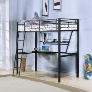 Senon Twin Loft Bed W/Desk