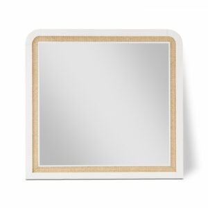 Siena Ash Wood And Natural Cane Frame Mirror
