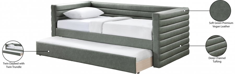 Beverly Vegan Leather Upholstered Twin Daybed - Image 8