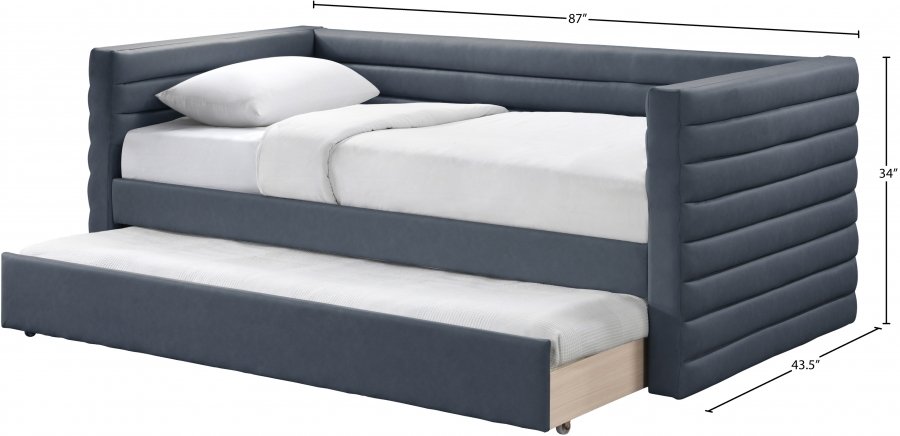 Beverly Vegan Leather Upholstered Twin Daybed - Image 7