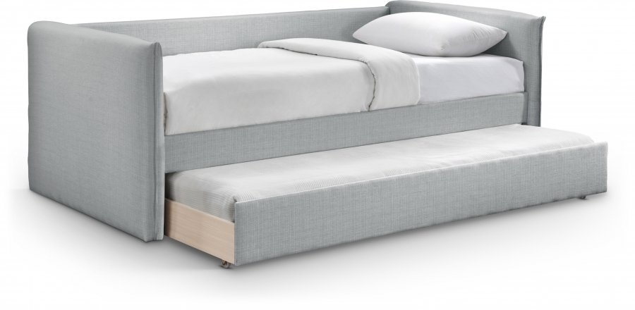 Colton Linen Textured Fabric Upholstered Twin Daybed