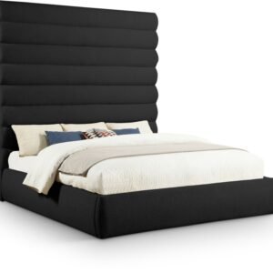 Adam Boucle Fabric Upholstered Bed