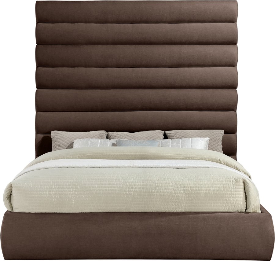 Adam Chenille Fabric Upholstered Bed - Image 3