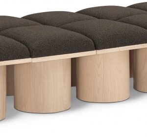 Pavilion Boucle Fabric Upholstered 10pc. Modular Bench