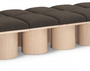Pavilion Boucle Fabric Upholstered 14pc. Modular Bench