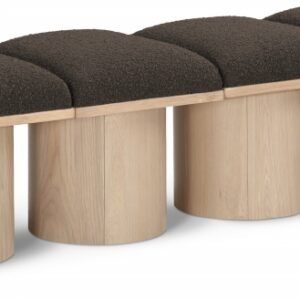Pavilion Boucle Fabric Upholstered 4pc. Modular Bench