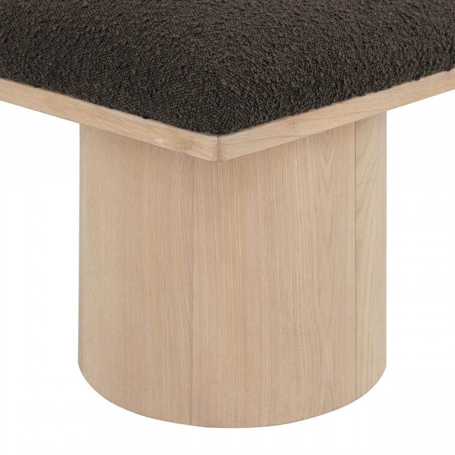 Pavilion Boucle Fabric Upholstered 4pc. Modular Bench - Image 5