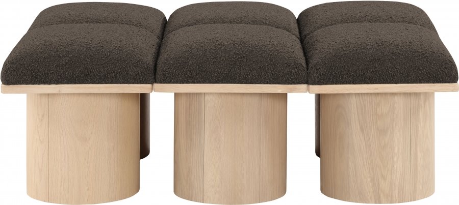 41042-2.jpg Pavilion Boucle Fabric Upholstered 6pc. Modular Bench - Image 3