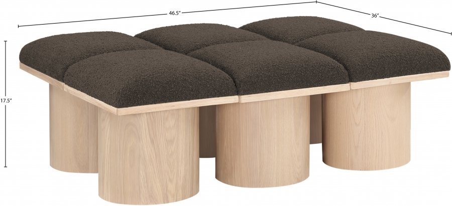 41042_0.jpg Pavilion Boucle Fabric Upholstered 6pc. Modular Bench - Image 7