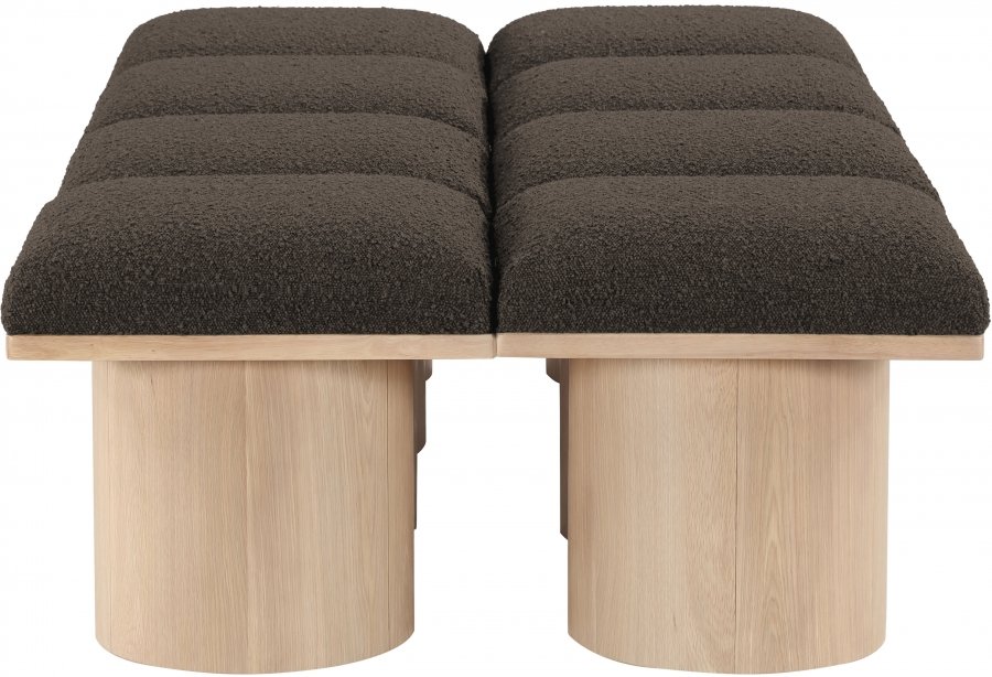 Pavilion Boucle Fabric Upholstered 8pc. Modular Bench - Image 4