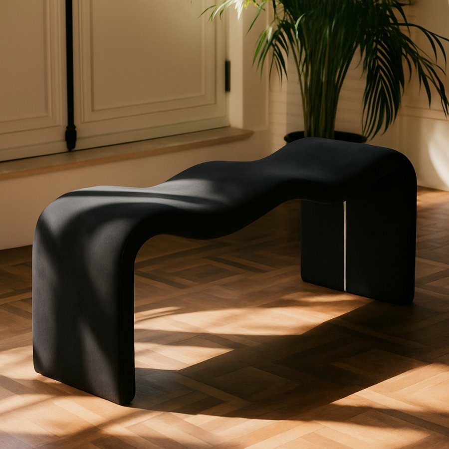 Willow Vegan Leather Upholstered Bench - Image 2