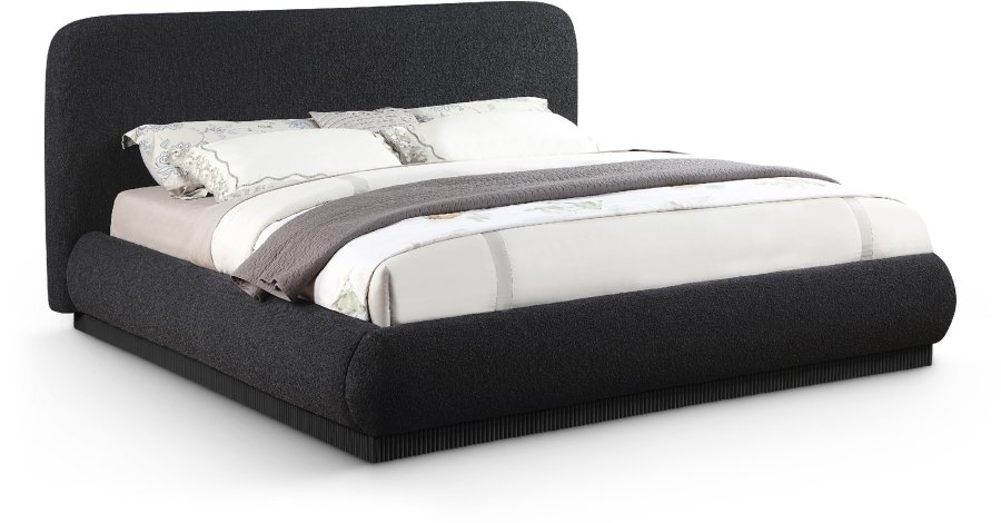 Rigby Boucle Fabric Upholstered Bed