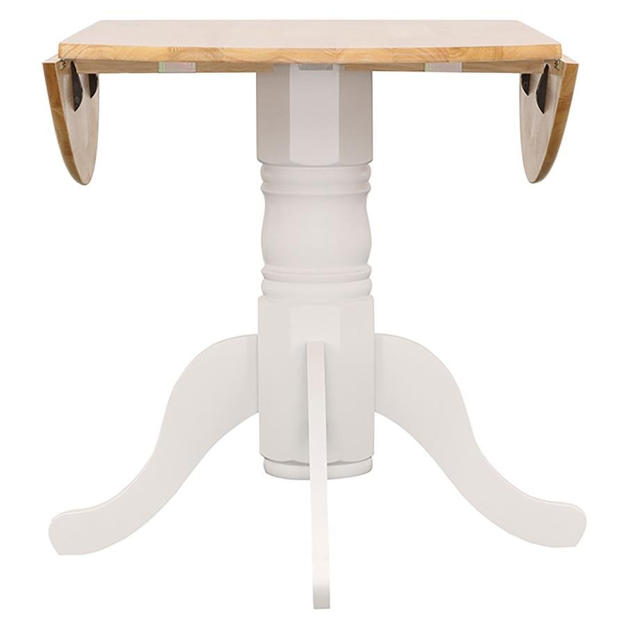 4241_09x900.jpg ALLISON ROUND 40-INCH DROP LEAF EXTENSION DINING TABLE WHITE - Image 9