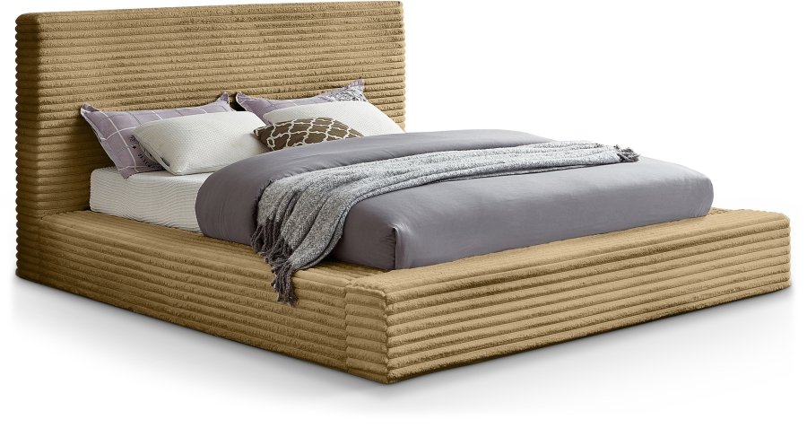 Dexter Corduroy Fabric Upholstered Bed