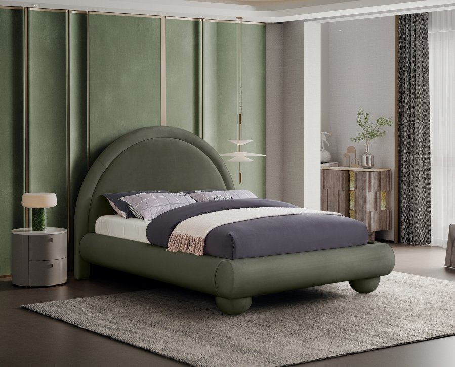 Madrid Velvet Upholstered Bed - Image 2
