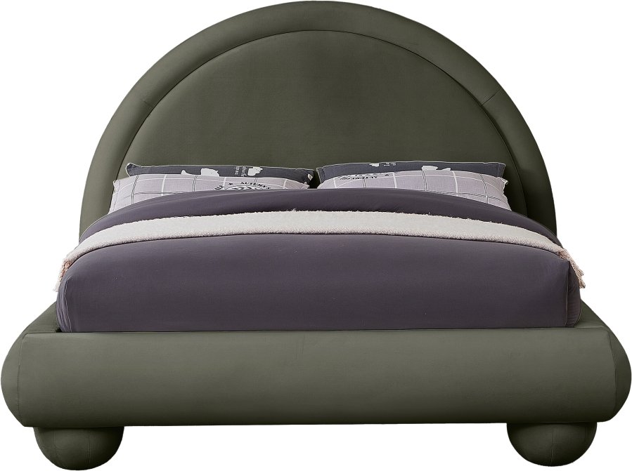 Madrid Velvet Upholstered Bed - Image 3