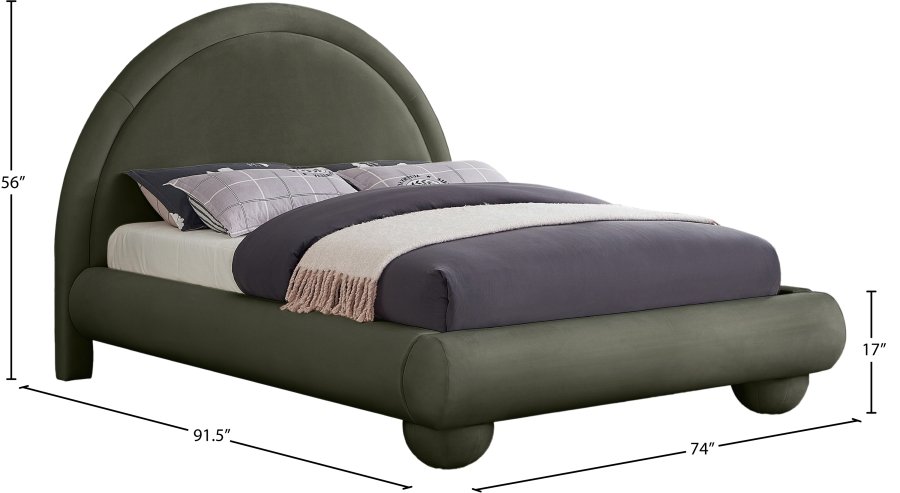Madrid Velvet Upholstered Bed - Image 7