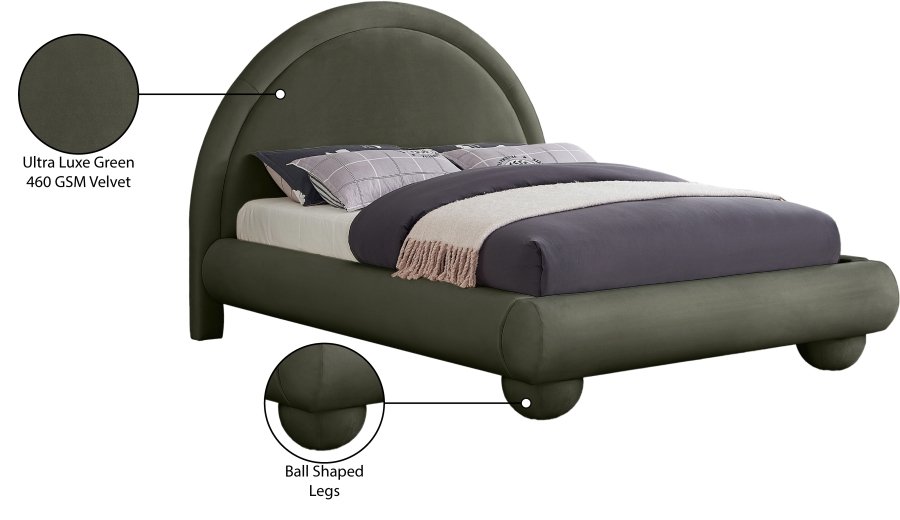 Madrid Velvet Upholstered Bed - Image 8
