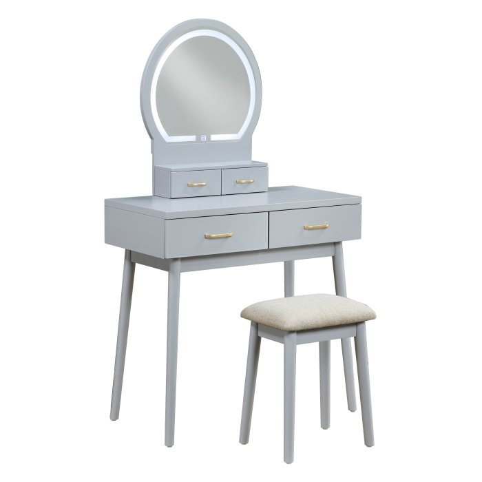 4565GY Dressing Table with Mirror