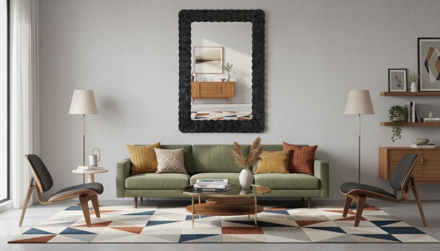 Revolve Oak Veneer Mirror - Image 2