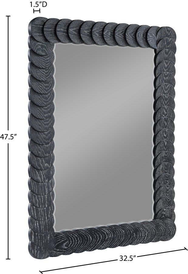 Revolve Oak Veneer Mirror - Image 6