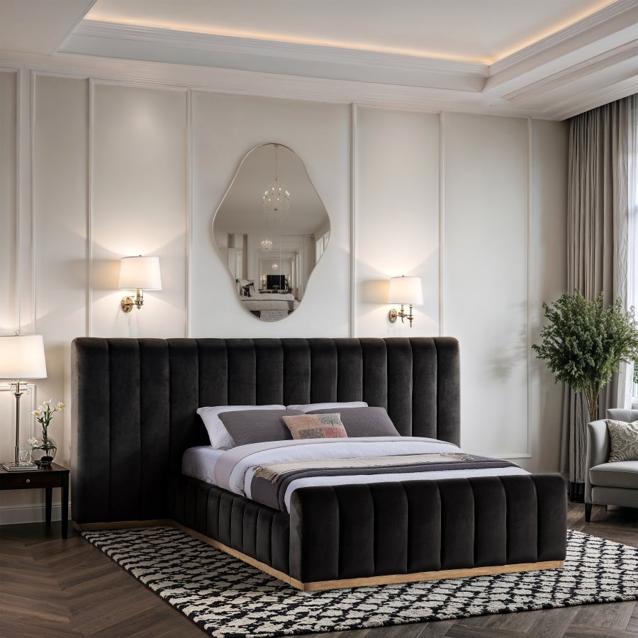 49099-1.jpg Amara Velvet Upholstered Bed - Image 2