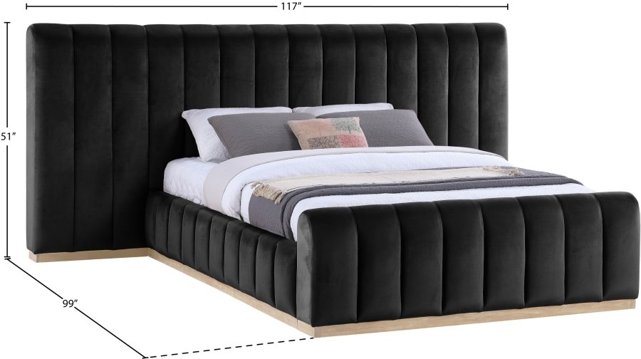49099_0.jpg Amara Velvet Upholstered Bed - Image 9