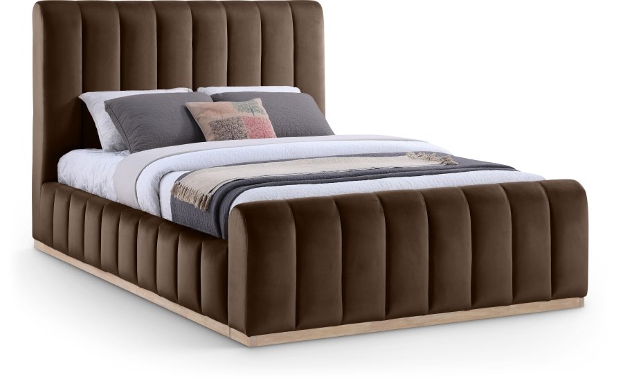 Amara Velvet Upholstered Bed