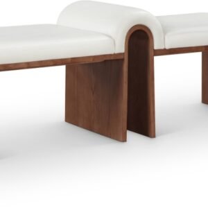 Delphine Vegan Leather Upholstered Bench