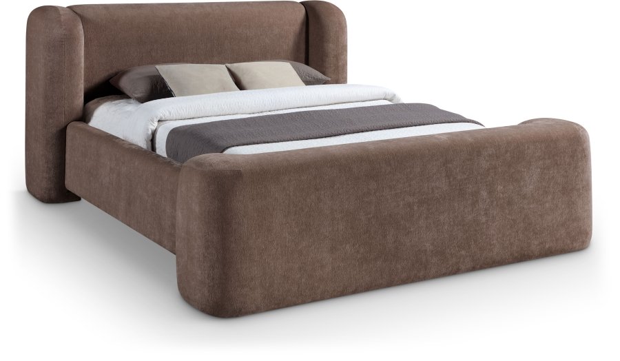 Modena Chenille Fabric Upholstered Bed