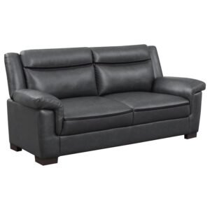 ARABELLA UPHOLSTERED PADDED ARM SOFA GREY