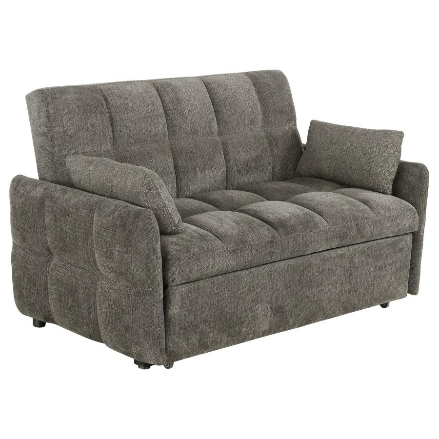 COTSWOLD UPHOLSTERED CONVERTIBLE SLEEPER SOFA BED DARK GREY