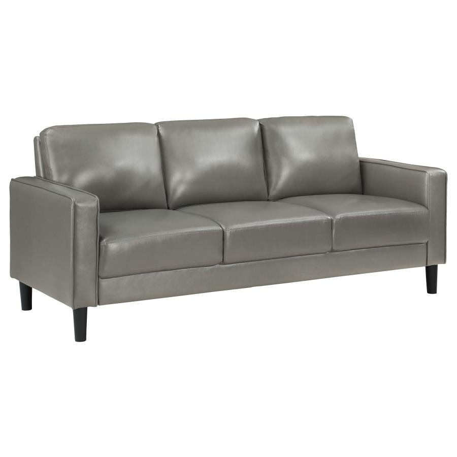 RUTH UPHOLSTERED TRACK ARM SOFA GREY