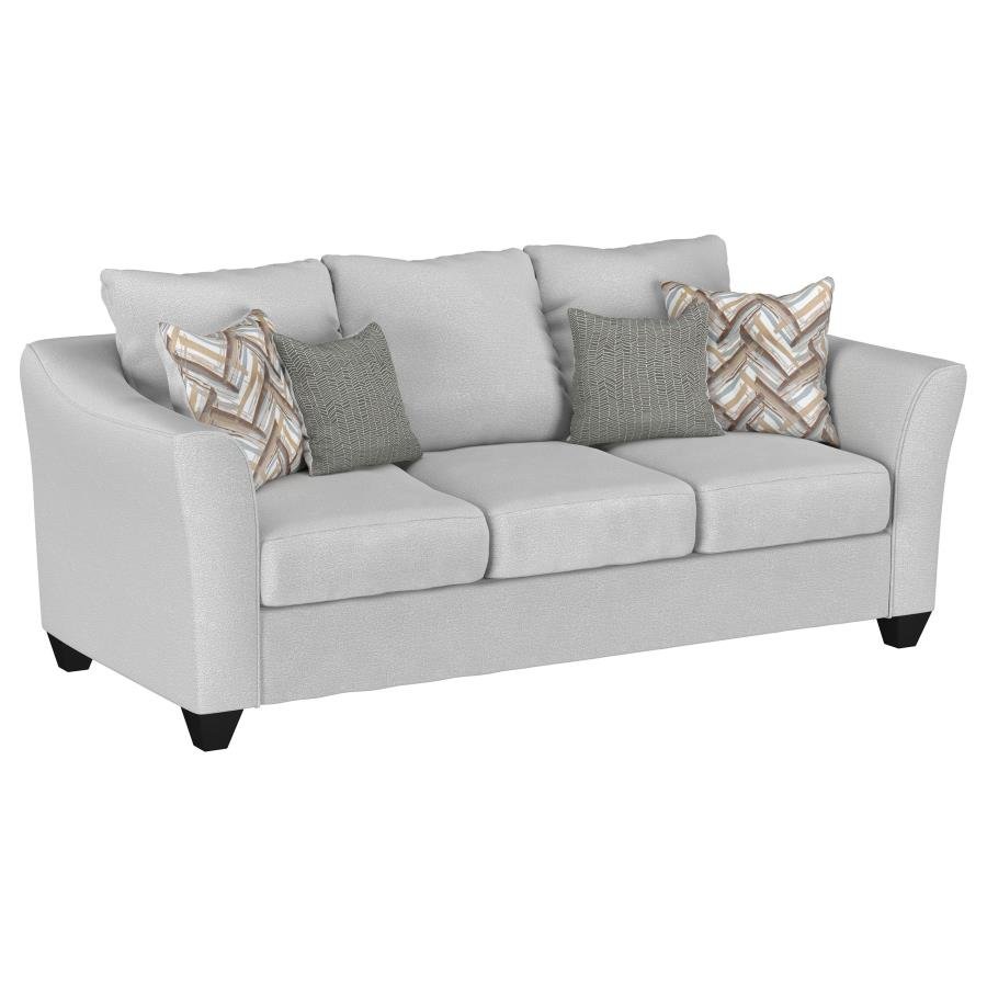 SALIZAR UPHOLSTERED FLARED ARM SOFA SAND