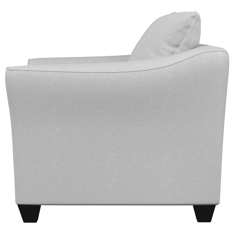 SALIZAR UPHOLSTERED FLARED ARM ACCENT CHAIR SAND - Image 5