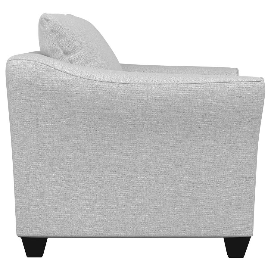 SALIZAR UPHOLSTERED FLARED ARM ACCENT CHAIR SAND - Image 9