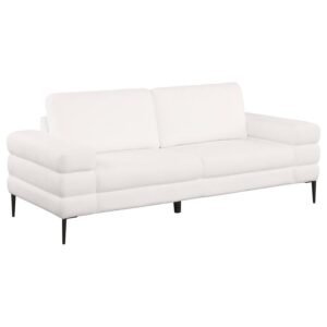 JESSEL CHENILLE UPHOLSTERED TRACK ARM SOFA IVORY