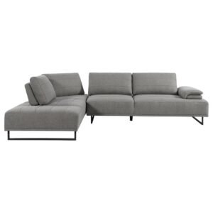 ARDEN UPHOLSTERED SECTIONAL SOFA WITH ADJUSTABLE BACK TAUPE